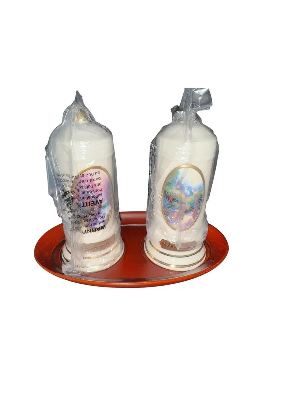Thomas Kinkade China Salt Pepper Shakers Hidden Cottage II 5